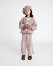 7AM - Cardigan Chunky Apparel & Accessories Ash Rose 6 - 12M