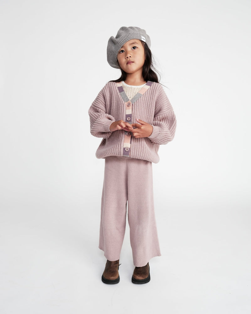 7AM - Cardigan Chunky Apparel & Accessories Ash Rose 6 - 12M