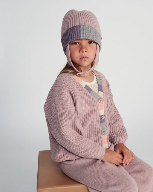 7AM - Cardigan Chunky Apparel & Accessories Ash Rose 6 - 12M