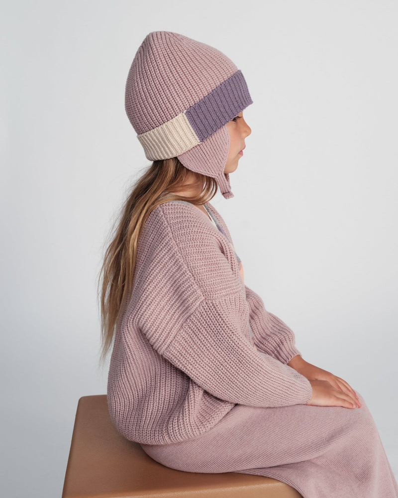 7AM - Cardigan Chunky Apparel & Accessories Ash Rose 6 - 12M