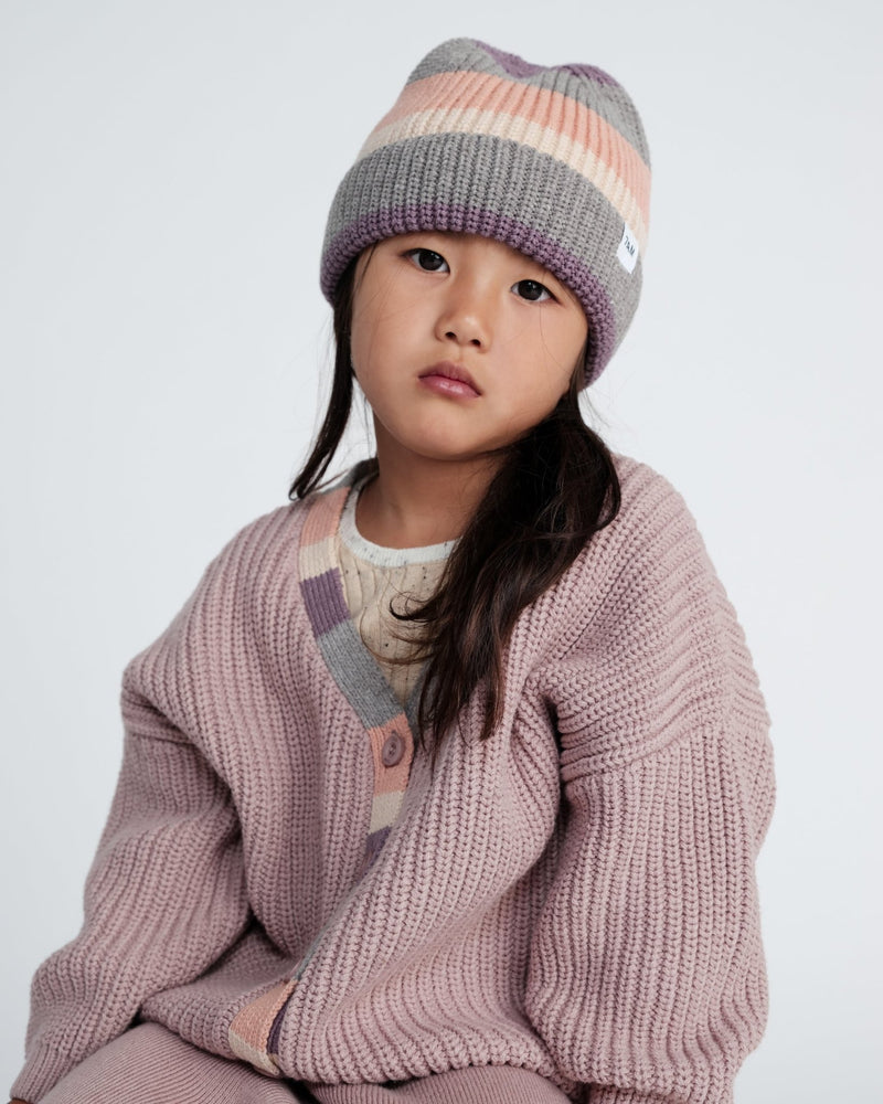 7AM - Cardigan Chunky Apparel & Accessories Ash Rose 6 - 12M