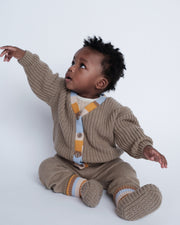 7AM - Cardigan Chunky Apparel & Accessories Olive 6 - 12M