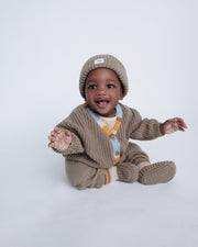 7AM - Cardigan Chunky Apparel & Accessories Olive 6 - 12M
