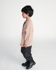 7AM - Cardigan - Fuzzy Mother & Baby Pecan 6 - 9M
