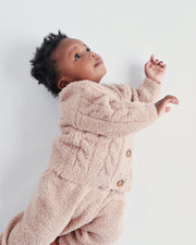 7AM - Cardigan - Fuzzy Mother & Baby Pecan 6 - 9M