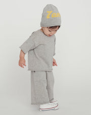7AM - Cotton Beanie | Cozy Stretch Knit Beanie for Babies, Toddlers and Kids Mother & Baby Heather Grey 0 - 6M