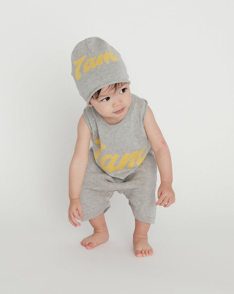 7AM - Cotton Beanie | Cozy Stretch Knit Beanie for Babies, Toddlers and Kids Mother & Baby Heather Grey 0 - 6M