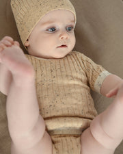 7AM - Cotton Beanie Mother & Baby Oat 6 - 18M
