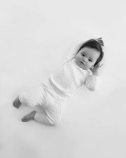 7AM - Cotton Leggings - Ribbed Mother & Baby Navy 0 - 3M