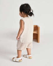 7AM - Cotton Slouchy Shorts | Baby & Toddler Shorts Apparel & Accessories Heather Grey 6 - 12M