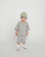 7AM - Cotton Slouchy Shorts | Baby & Toddler Shorts Apparel & Accessories Heather Grey 6 - 12M