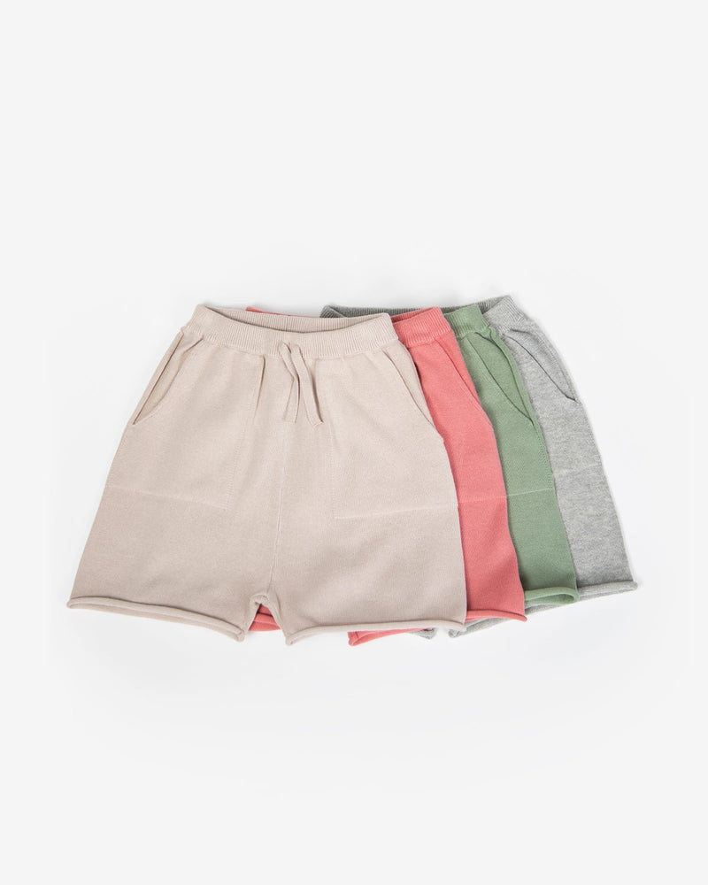 7AM - Cotton Slouchy Shorts | Baby & Toddler Shorts Apparel & Accessories Heather Grey 6 - 12M