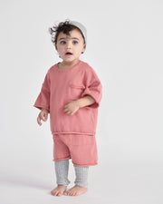 7AM - Cotton Slouchy Shorts | Baby & Toddler Shorts Apparel & Accessories Heather Grey 6 - 12M