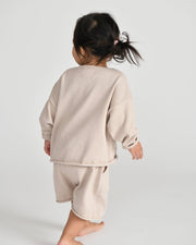 7AM - Cotton Slouchy Shorts | Baby & Toddler Shorts Apparel & Accessories Heather Grey 6 - 12M