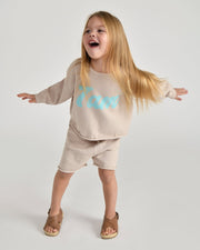 7AM - Cotton Slouchy Shorts | Baby & Toddler Shorts Apparel & Accessories Heather Grey 6 - 12M