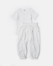 7AM - Cotton Tee - Ribbed Mother & Baby Navy 0 - 3M