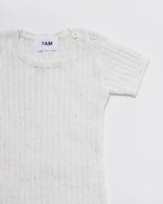 7AM - Cotton Tee - Ribbed Mother & Baby Navy 0 - 3M