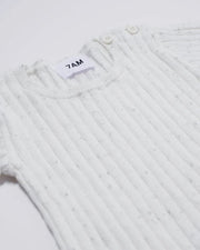 7AM - Cotton Tee - Ribbed Mother & Baby Navy 0 - 3M