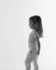 7AM - Cotton Tee - Ribbed Mother & Baby Navy 0 - 3M