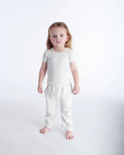 7AM - Cotton Tee - Ribbed Mother & Baby Navy 0 - 3M