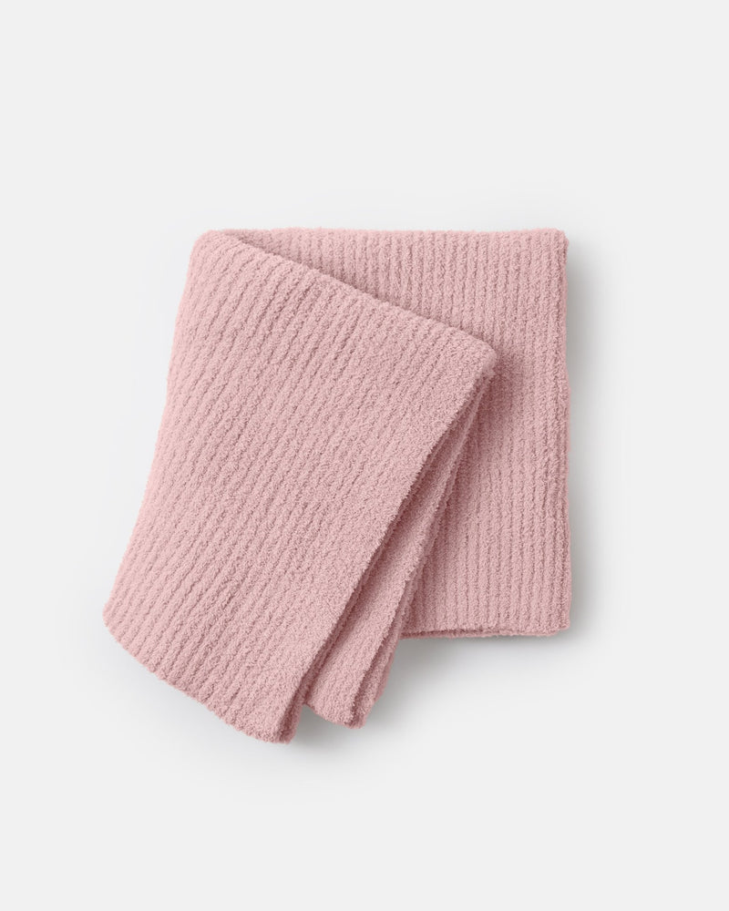 7AM - Cushy Ribbed Blanket - Fuzzy Mother & Baby Ash Rose Kids