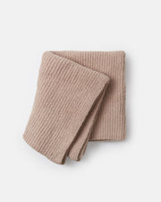 7AM - Cushy Ribbed Blanket - Fuzzy Mother & Baby Pecan Kids