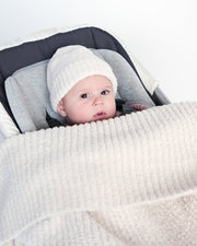 7AM - Cushy Ribbed Blanket - Fuzzy Mother & Baby Pecan Kids