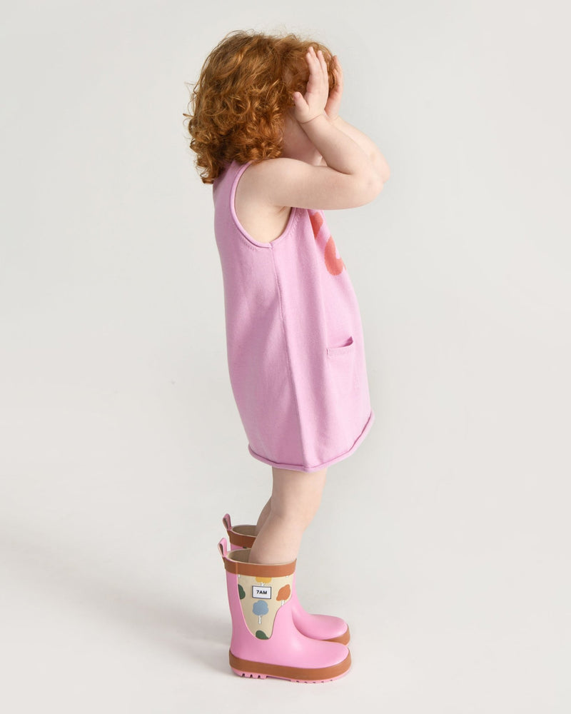 7AM - Dress Boxy | Baby & Toddler Dress Apparel & Accessories Pink 12 - 18M