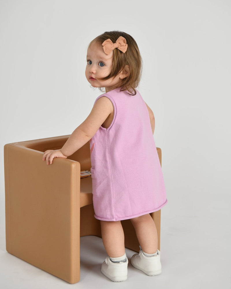 7AM - Dress Boxy | Baby & Toddler Dress Apparel & Accessories Pink 12 - 18M