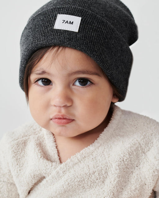 7AM - Heather Beanie Mother & Baby Aqua 0 - 6M