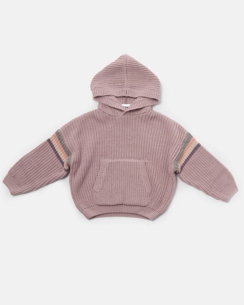 7AM - Hooded Sweater Chunky Apparel & Accessories Ash Rose 12 - 18M