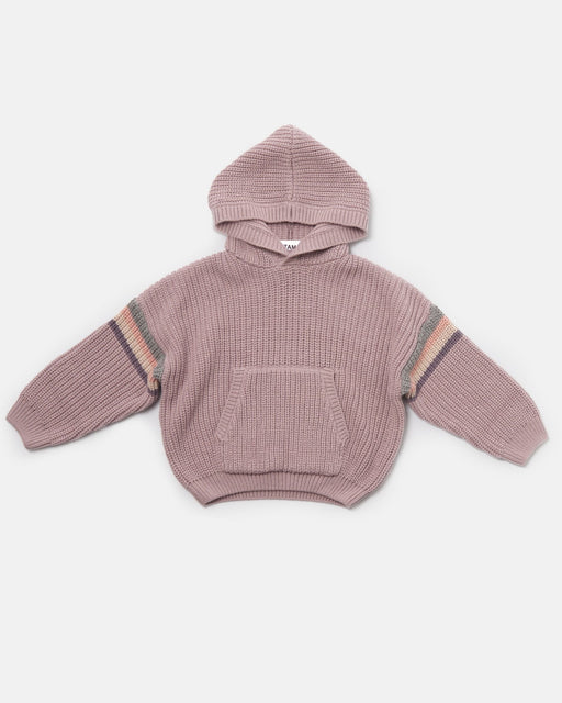7AM - Hooded Sweater Chunky Apparel & Accessories Ash Rose 12 - 18M