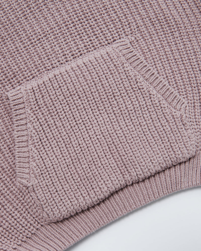 7AM - Hooded Sweater Chunky Apparel & Accessories Black Melange 12 - 18M