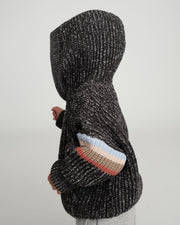 7AM - Hooded Sweater Chunky Apparel & Accessories Black Melange 12 - 18M