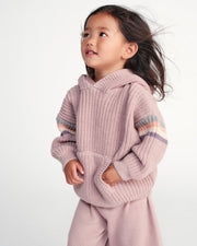 7AM - Hooded Sweater Chunky Apparel & Accessories Black Melange 12 - 18M