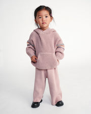 7AM - Hooded Sweater Chunky Apparel & Accessories Black Melange 12 - 18M