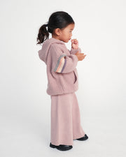 7AM - Hooded Sweater Chunky Apparel & Accessories Black Melange 12 - 18M