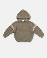 7AM - Hooded Sweater Chunky Apparel & Accessories Olive 12 - 18M