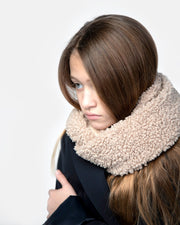 7AM - Infinity Scarf - Teddy - Oatmeal - OS