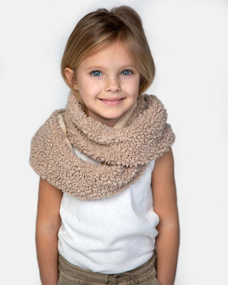 7AM - Infinity Scarf - Teddy - Oatmeal - OS