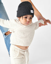7AM - Joggers - Fuzzy Mother & Baby Ecru 18 - 24M
