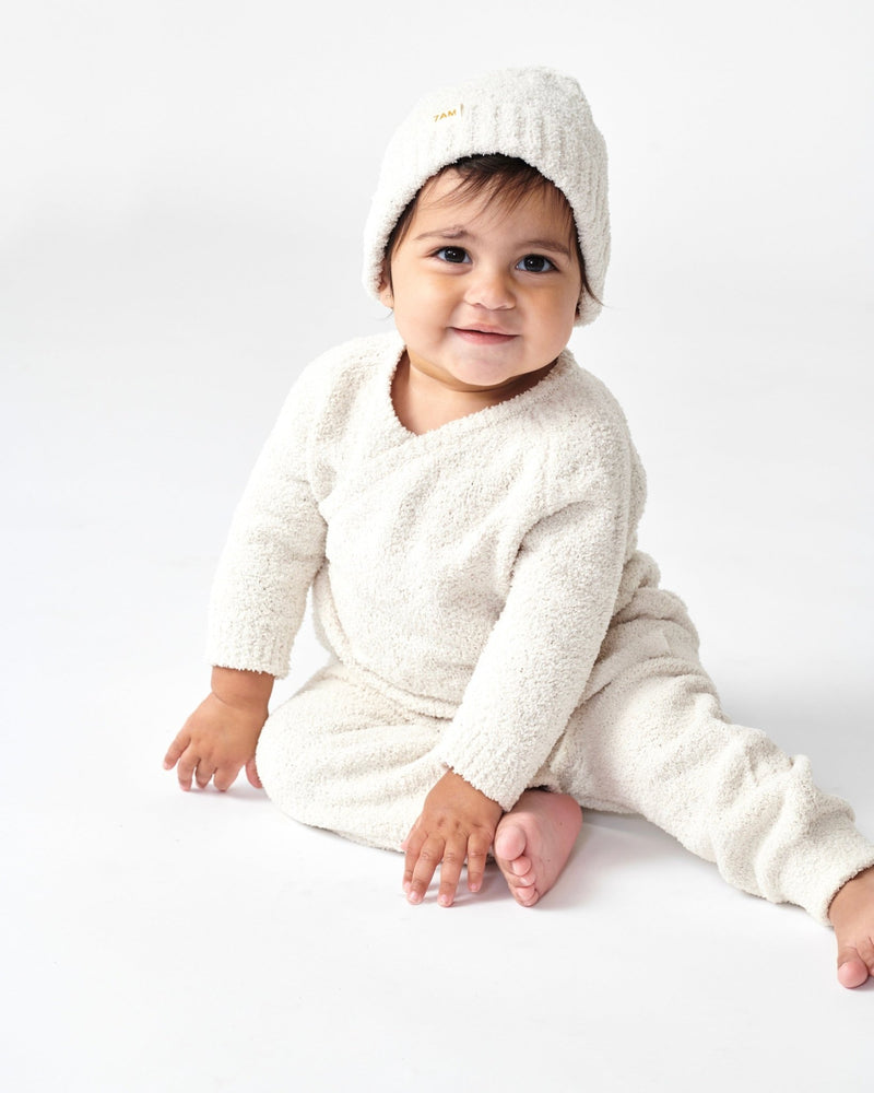 7AM - Joggers - Fuzzy Mother & Baby Ecru 18 - 24M