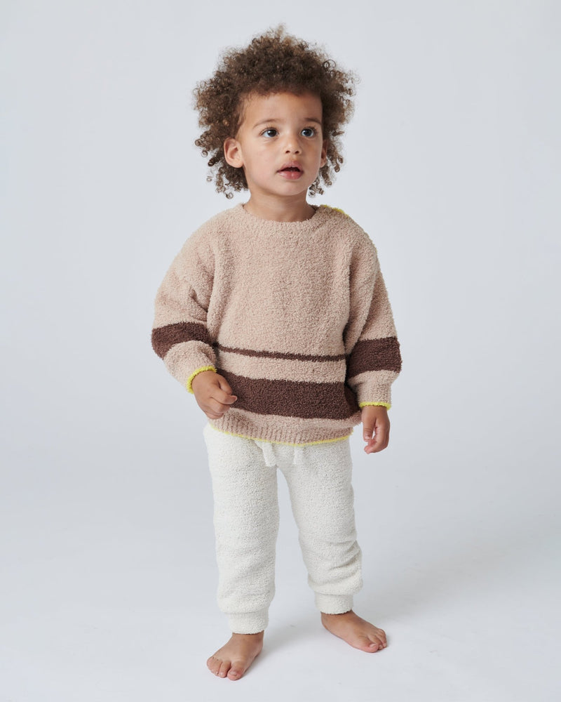 7AM - Joggers - Fuzzy Mother & Baby Ecru 18 - 24M