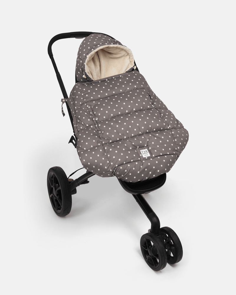 7AM - K - Poncho - Plush Stars - Ash Oak Stars Mother & Baby