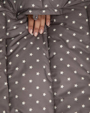 7AM - K - Poncho - Plush Stars - Ash Oak Stars Mother & Baby