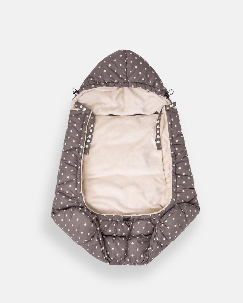 7AM - K - Poncho - Plush Stars - Ash Oak Stars Mother & Baby