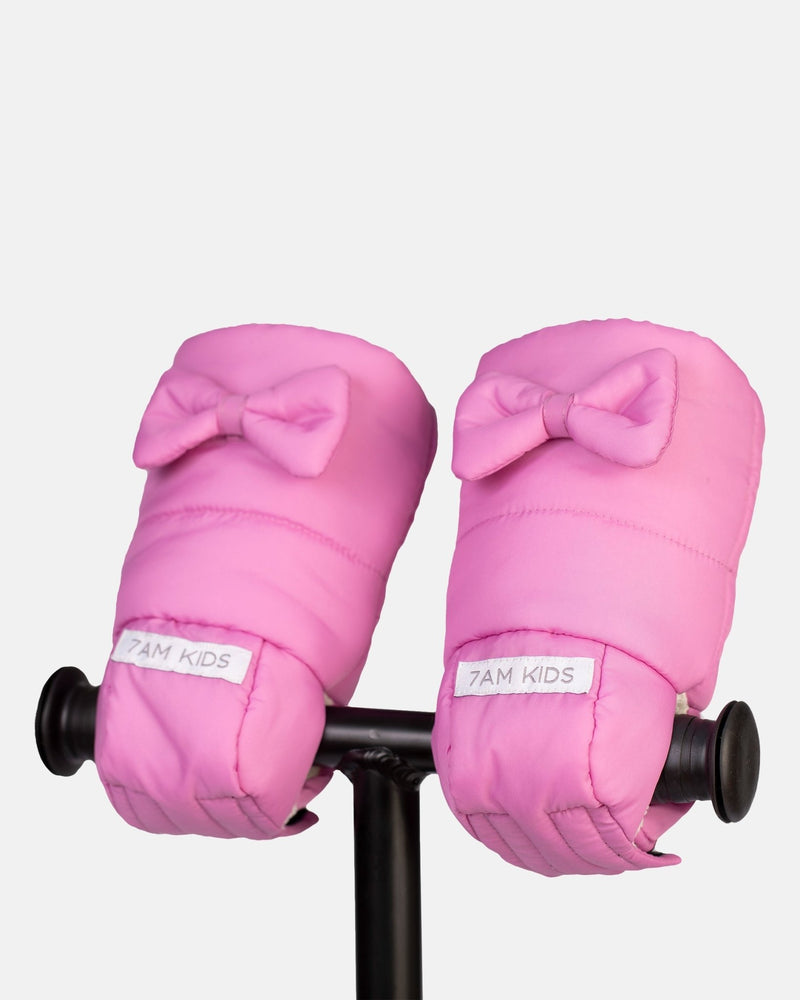 7AM - Kids Scooter Warmmuffs - Bows - Hot Pink - 2 - 4T Apparel & Accessories
