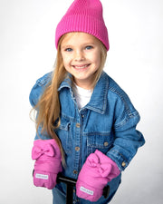 7AM - Kids Scooter Warmmuffs - Bows - Hot Pink - 2 - 4T Apparel & Accessories