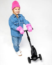 7AM - Kids Scooter Warmmuffs - Bows - Hot Pink - 2 - 4T Apparel & Accessories