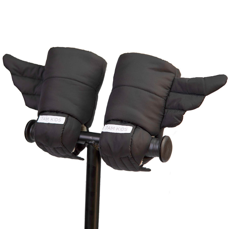 7AM - Kids Scooter Warmmuffs - Wings Mother & Baby Black